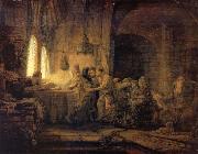 REMBRANDT Harmenszoon van Rijn The Parable of The Labourers in the vineyard Sweden oil painting reproduction